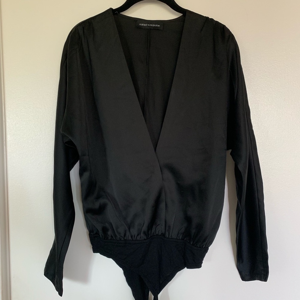 Naked Wardrobe V-Neck Bodysuit